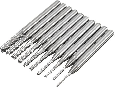 TuToy Db-M8 10 Stücke 0,8-3 Mm Hartmetall Pcb Bohrer Gravur Fräser Für Cnc-grate