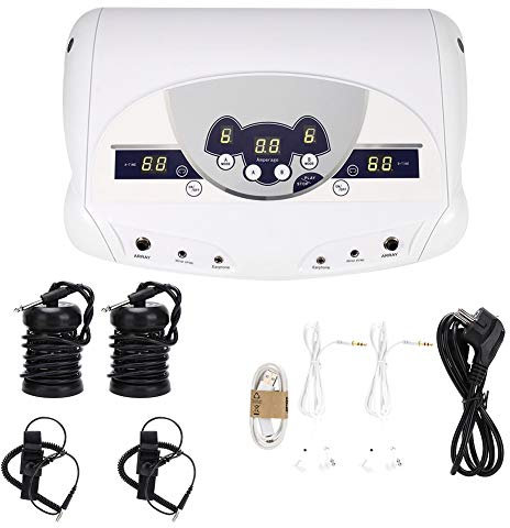 Brrnoo Double Dispositif Spa Bain de Pied ménage Machine Bain Pied désintoxication ionique avec Fonction Lecture Musique pour favoriser Circulation et désintoxication soulagent Fatigue