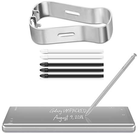 Pointe De Remplacement pour Note 8/9 Tab S 3/4, Remplacement des Pointes De Stylet S avec Outil De Retrait des Pinces(Noir)
