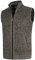 YOUTHUP Herren Weste Fleece Fütterung Winter Frühling Strickjacke Ärmellose Fleecejacke Stehkragen Strickweste, Braun, L