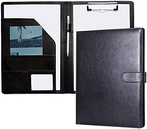 Klemmbrett A4 Ordner Klemmbrettmappe A4 Schreibmappe Klemmbrett Mappe mit Klemmbrett (Black)