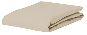 ESSENZA Spannbettlaken Premium Percale Cement, 180x220 cm - 100% Baumwollpercale 200TC - Uni