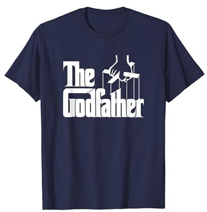 The Godfather Original White Title Logo C1 Maglietta