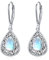 Mondstein Ohrringe Damen 925 Sterling Silber Mondstein Ohrhänger Tropfen Leverback Hypoallergene Regenbogen Ohrringe Hängend Mondstein Schmuck Geschenk für Frauen Mädchen