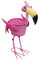 Ablerhome Decor Standing Flamingo Plant Pot Ornament Animal Garden Sculpture Flower Planter Ornament New Gift (Pink Flamingo)