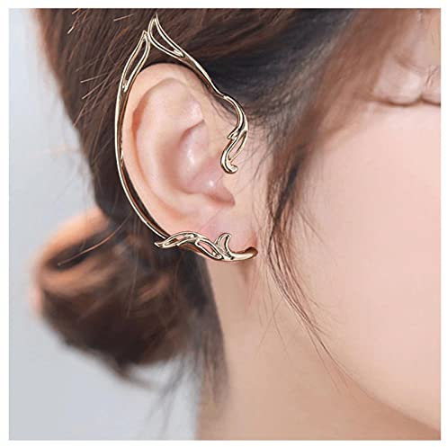 Allereya Vintage Elfenohrstecker Ohrringe Elfenknorpel Ohrringe Katze Clip An Ohrstecker Ohrringe Gold Elfenohrstecker Ohrringe Schmuck Für Frauen Und Mädchen (Gold)