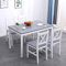 SogesHome Essgruppe Esszimmer Möbel Set Esstisch mit 4 Stühlen aus Holzwerkstoffen MDF Schlichtes Design für Esszimmer