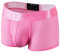 Faringoto Sous-vêtements sexy pour homme - En soie glacée - Maille respirante - Séchage rapide - Short de sport, rose, M
