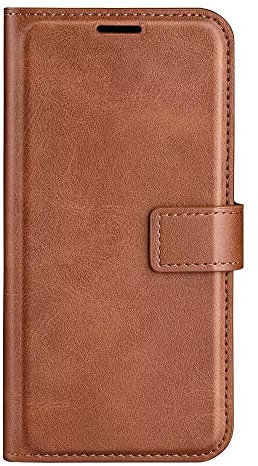 TINGYR Coque pour Wiko Power U30, Housse en Cuir avec Premium Flip Coque,avec Soutien Portefeuille Etui avec Stand Support et Carte Slot Wiko Power U30. (Brun Clair)