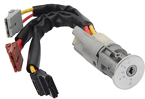 Interruptor de Contactor de Encendido, Cerradura de Cilindro de Dirección de Encendido con Llaves 252521 Reemplazo para Citroen AX para Berlingo para Evasión para Jumpy para Saxo