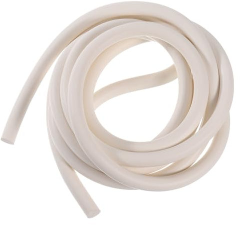 sourcing map Silikon Schaumstoff Dichtstreifen 9mm(0.35) Durchm 5 Meter(16.41 Ft) Lang Schwamm Gummi Wetter Dichtstreifen Runde Gummi Kabel Massiv Handwerk