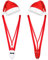 Hestya 4 Stück Weihnachten Mankini Weihnachtsmützen Set Lustiges Weihnachtskostüm für Erwachsene Männer Nikolausmützen für Herren Weihnachtsmann Party Cosplay