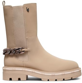 Liu Jo Anfibio Donna 4F3717EX014 in Pelle Sand Modello Casual. Una Calzatura Comoda Adatta per Tutte Le Occasioni. Autunno Inverno. EU 35