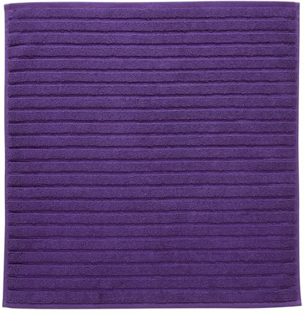 Christy Prism Bath Shower Mat | Turkish Cotton | 850GSM | Super Absorbent and Soft | 60cm x 60cm| Crushed Grape