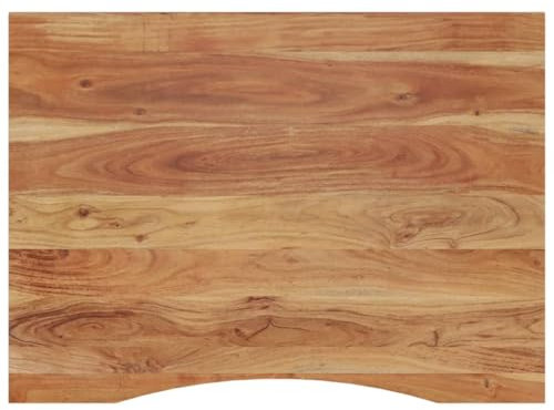 vidaXL Schreibtischplatte, Tischplatte Arbeitsplatte Rechteckig, Platte für Schreibtisch Esstisch, Holzplatte Bürotischplatte, 100x80x2,5cm Massivholz Akazie