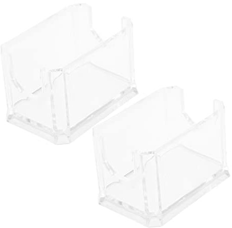 OUNONA 2pcs Tea Bag Box Cup Organizer for Kitchen Cabinets Bag of Candy Clear Container Dispenser Container Tea Container Id Case Credit Cards Clear Goody Bags Acrylic Delicate