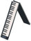STEPHM 88 Key Foldable Piano Keyboard Full Size Weighted Electric Piano Portable Travel Piano Rechargeable Support Bluetooth MIDI Mode For Beginners