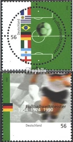 Prophila Collection RFA (FR.Allemagne) 2258-2259 (complète.Edition.) Timbres prémier Jour 2002 Coupe du Monde (Timbres pour Les collectionneurs) Football