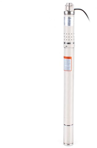 Tiefbrunnenpumpe 2 Edelstahl Tauchbrunnenpumpe 220v 350W Max. 1000 L/h, Max. Förderhöhe: 55m, Rohrpumpe Brunnenpumpe Tauchpumpe