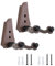 OTraki Porta Chitarra da Muro 2 Pack ABS Supporto per Chitarra a Parete Dispaly Staccabile Supporto Chitarra Muro Elettrica Classica Acustica Ukulele Robusto Strumento Gancio Holder Accessori