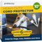 PROTECTO Wire Protector from Pets | Black Cable Tidy Tube Animal Proof - 3m Odor-Free Cat & Dog Chew Resistant Floor Cable Cover | Plastic Cord Organiser for Power, Lightning, RCA & HDMI Cables