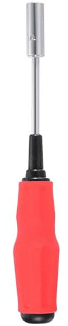 sourcing map Metric Nut Driver 10mm Dia 100mm Shank Non-Magnetic 6 Point Long Hex Socket Screwdriver with Non-Slip Handle for Tightening and Loosening Fasteners