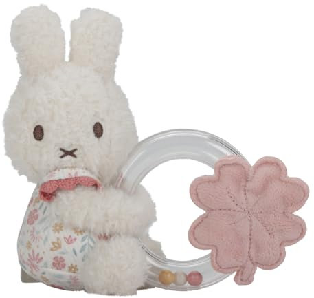 nijntje miffy x Little Dutch NIJN363 Ringrassel/Greifling Hase Miffy - Lucky Blossom