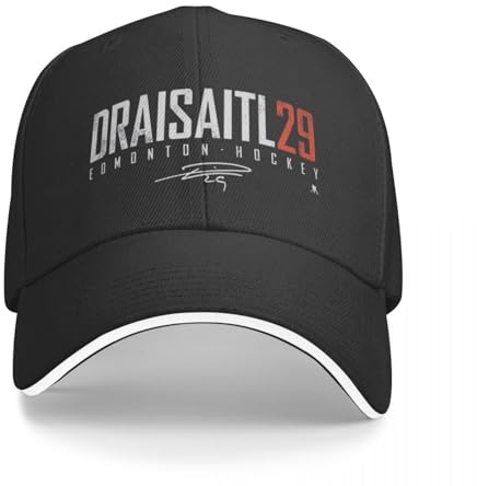 CWCMZDH Baseballmütze Basecap Leon Draisaitl Elite Signatures Baseball Cap Visier Sonnenhut Damen Hüte Herren