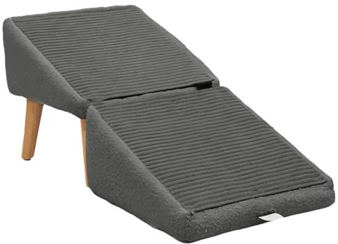zwxqe Haustierrampe, rutschfeste Hundetreppe, leichtes tragbares Design, wiederverwendbares Kätzchen-& Hundebedarf, stabile Kletterhilfe, ideal für Nachttisch, Couch, Sofa, Fahrzeug