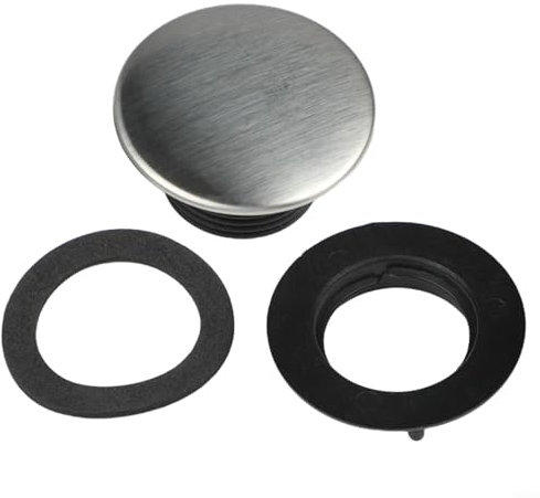Cubierta ciega de plástico para agujeros de grifo de fregadero de cocina, fácil instalación sin herramientas (A)