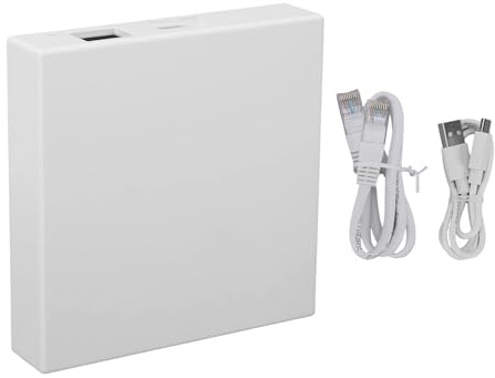 aqxreight Wired Gateway Support for Tuya ZigBee 3.0 Smart Home Hub with Remote Voice Control RJ45 Network Port