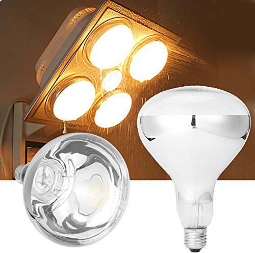 MASUNN E27 275W Ampoule De Chauffage Infrarouge pour Ventilateur D'Échappement De Plafond Salle De Bains Ac220V