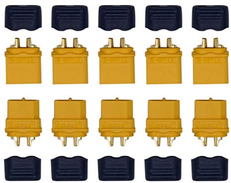 Marfitec © 5 Paar Amass XT60 H Stecker/Buchse (Male/Female) 3,5 mm + caps