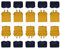 Marfitec © 5 Paar Amass XT60 H Stecker/Buchse (Male/Female) 3,5 mm + caps