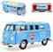 Yatming Volkwagen Buli T1 Bus 1962 AutoHaus Blau Sports Car 1/18 Modell Auto mit individiuellem Wunschkennzeichen