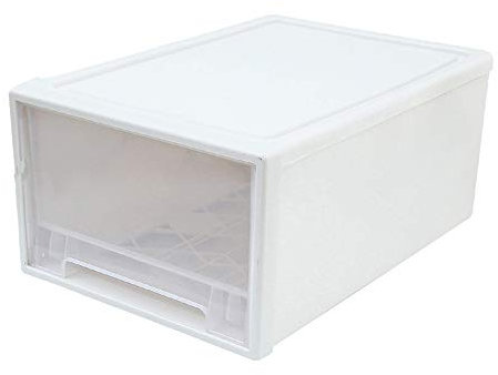 Homieco Stapelbarer Kleiderschrank Organizer Schubladenbox Kunststoff Unterwäsche Socken Organizer Aufbewahrung Schrank für Kleidung