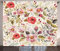 ABAKUHAUS Bunt Rustikaler Vorhang, Abstrakte Blumen Rosen, Wohnzimmer Universalband Gardinen mit Schlaufen und Haken, 280 x 260 cm, Mehrfarbig Korallenrot