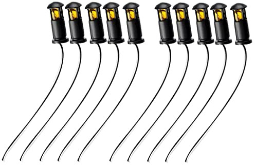 Unbekannt 10 Stücke Lampen Straßenlampe mit Draht für Eisenbahn Modellbahn
