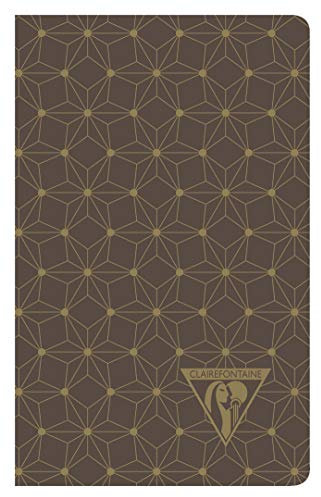 Clairefontaine 192086C - Notizbuch Neo Deco Herbst Winter Kollektion, mit Fadenbindung, 7, 5 x 12 cm, 24 Blatt, elfenbeinfarbenes Papier, 90g, liniert, 1 Stück, zufällig sortiert