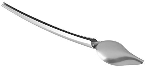 Dessertlöffel, Edelstahl-Saucenlöffel-Ziehwerkzeug zum Anrichten des Dessert-Speisentellers(L)