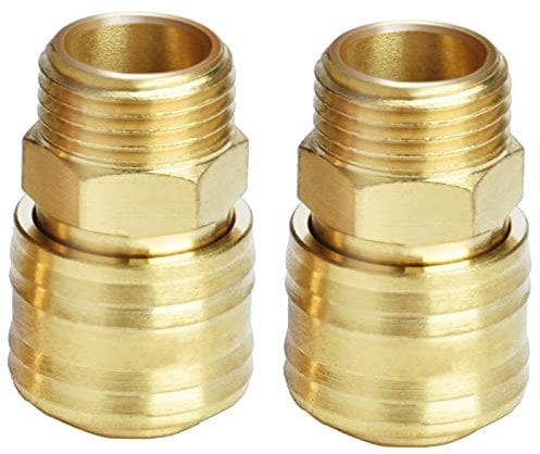 drado 2x Schnellkupplung 1/2 Zoll, Druckluftkupplung Innenstecker AG Kupplungsstecker Kupplungsdose Schlauchstecker für Druckluft-Anschluss