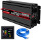 NOVOPAL 2000/4000W Inversor 24v Onda Pura 220v a 230V Convertidor de Conversor Transformador con Control Remoto & 2.4A USB, 2 enchufes EU y Puerto para Coche Camion