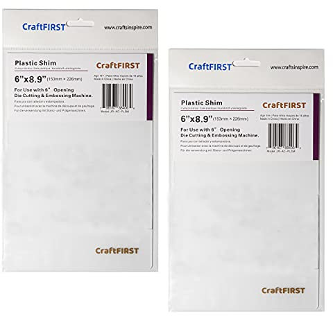 CraftFIRST 6 x 9 Plastic Shim Die Cutting Machine Accessaries 1 Pair