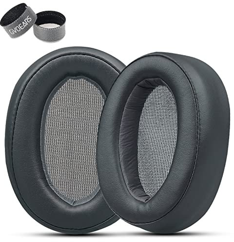 GVOEARS Replacement earpads for Sony WH-H900N Headphones Pads, Ear Pads Cushions Also Compatible with Sony MDR-100ABN Headsets. Soft and Comfortable Memory Foam, Premium Protein Leather (Grey)