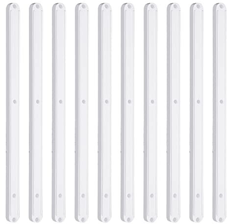 Draw Runners Plastic Drawer Slides Kitchen Cupboard Rails,180MM/235MM/298MM Cabinet Sliders Keyboard Tray Runners Draw Rail Set Draw Runners Replacement for Kitchen Bedroom (5pair White-298mm)