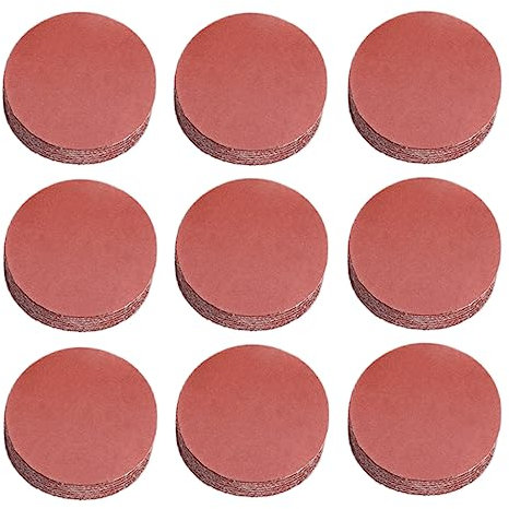 Disques Abrasifs 50 mm, 120 Pièces, Disques de Ponçage Grain 800 、2 pouces tampons abrasifs Convient aux outils électriques Peinture de meubles en bois Automobile