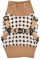 Puppia Jace Jacket Hundegeschirr Pullover Warm Winter Rautenmuster für kleine und mittelgroße Hunde, Beige, Large