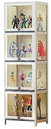 Vitrine,Vitrine Pour Collection,Vitrine En Acrylique Transparente Pour Lego,Vitrine AntipoussièRe ,Vitrine Salon,Meuble Vitrine Verre,Meuble De Rangement Grande Capacité,Armoire Collection Bambou
