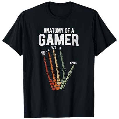 Anatomie eines Gamers Gaming-Geschenke für Jungen Männer Gam T-Shirt
