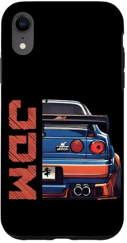 Hülle für iPhone XR JDM japanisches Retro-Automobil-Vintage-Drifting-Rennauto Geschenk